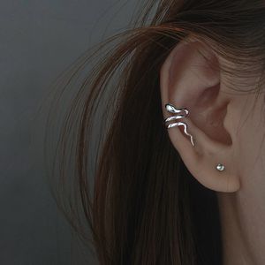 1pc Silver Color Snake Ear Cuff Non-Piercing Ear Clip Earrings for Women Men Fake Cartilage Earring Cuff Trend Jewelry Wholesale