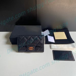Den bästa kvaliteten Klaff Nyckel plånböcker Lyxdesigner Aristokrat Luxury Men and Women Card Pack Fashion Multifunktionellt stort kapacitetsmynt med låda med låda