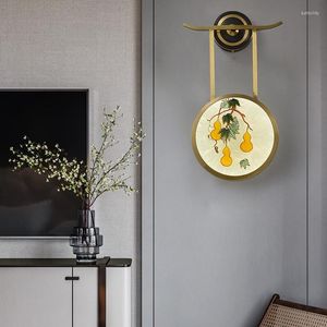 Lâmpadas de parede Modern Led Glass Ball Nicho de Parede Lâmpada Decoração Industrial Macaco ao lado