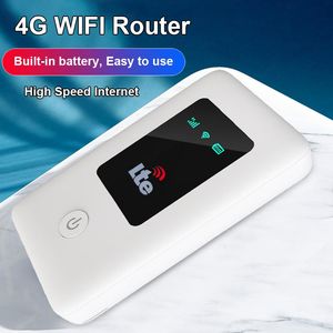 Roteadores 4G roteador sem fio LTE Wi -Fi modem sim roteador de cartão miFi Pocket Hotspot Bateria embutida WiFi portátil