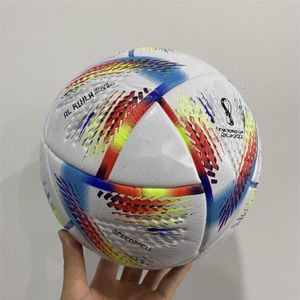 Futbol topu AL RIHLA 2022 Dünya Kupası Topları 5 Numara Premium Güzel Maça Özel Futbol Teknede Topta Hava Yok AL Rihla ve AL Hilm