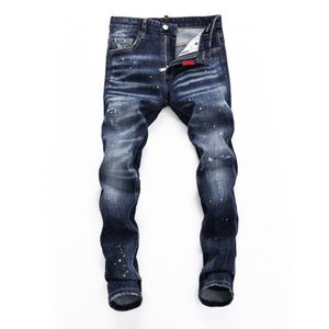 Herren-Jeans, Designer-Hosen, zerrissen, hoch, Designer-Herrenjeans, bestickte Hosen, modische Loch-Hosen, meistverkaufte Reißverschluss-Hosen, Patches Detail, Biker-Fit-Denim-Jeans, TH HF