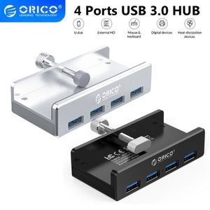 Hubs orico MH4PU Aluminium 4 Ports USB 3.0 ClipType Hub för Desktop Laptop Clip Range 1032mm med 100 cm Date Cable Gift Package 2022