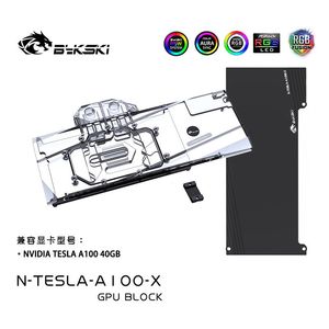 Chłodzenie BYKSKI GPU Blok wodny dla Nvidia Tesla A100 40 GB /80 GB Karta graficzna /pełna pokrywa /chłodzenie wody /miedziany NTESLAA100X