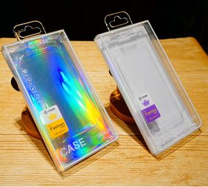 Transparent Clear 6.7 -tums Multicolor Laser Blister PVC Retail Packaging Box för iPhone 14 13 12 11 Pro Max XS XR 7 8 Plus Case Cover Display Presentpaket Box