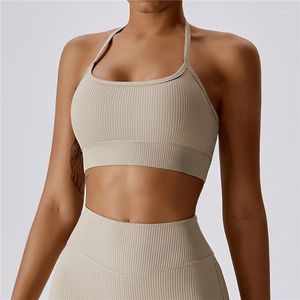 Yoga Outfit Sexy Women's Sports Bra Top Women Tight Elastic Gym Sport Bras Bralette Crop Chest With Pad