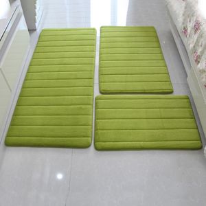 Bath Mats 3pcs/set Thicken Floor Carpet for Living Room Non-slip Bathroom Mat Set Coral Fleece Bedside Long Mat Bedroom Door Mat 10 Colors 230530