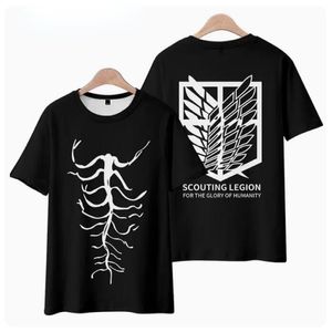 Anime Attack na Titan T Shirt Japońska manga Shingeki No Kyojin Eren Yeager Cosplay T-shirt kreskówka Titans Attack Graphic Tshirt