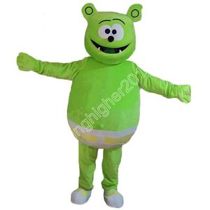 Gummy Bear Mascot Kostüm Karikatür Anime Tema Karakter Xmas Açık Mekan Kıyafeti Unisex Party Elbise Takımları