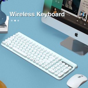 Combos Wireless Keyboard and Mouse 102 Keys 2.4G Silent Game Keyboard Set For Laptop Computer PC for Windows 200/WIN XP/Windows 7 8 10