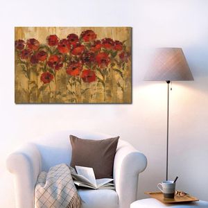 Handgefertigte abstrakte Ölgemälde, Blumen, Sonnenschein, florale moderne Kunst auf Leinwand für Wohnzimmer, Esszimmer, Wanddekoration