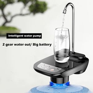 Vattenpumpar HOMDD Automatisk vattendispenser Electric Water Gallon Bottle Barreled Pump USB RECHARGEABLE PORTABLE Drink Dispenser med Tray 230530