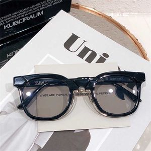 Designer Kuboraum coole, super hochwertige, luxuriöse N14-Brille im deutschen robusten linearen Stil von Pioneer mit neutralem Rahmen und Originalverpackung