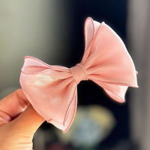 Handmade bow yarn large bow silk yarn brightening headwear Headclip duck beak clip cross-border headwear three-dimensional B410