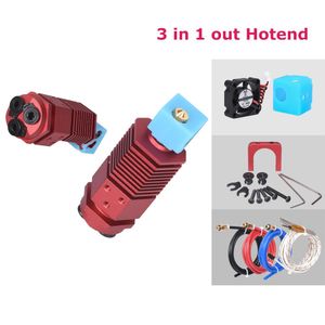 Scanning BIGTREETECH 3 In 1 Out Hotend Bowden Extruder Switching Multicolor 12/24V Fan Jhead Hotend Hot end For CR10 3D Printer Parts