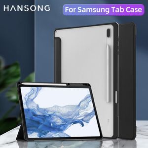 Case For Samsung Galaxy Tab S7 11" Acrylic Case For Tab S6 Lite 10.4" S8 11" S7 Plus S7 FE S8 Plus 12.4" S8 Ultra 14.6" Tablet Cover