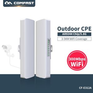 Roteadores comfast 300mbps 5g wifi sem fio wifi de longo alcance cpe 2*14dbi antena wi fi repetidor de roteador ponto de acesso à ponte ap ponte AP cfe312a v2