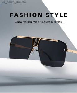 Солнцезащитные очки нового прибытия дизайн бренда джентльмен солнечные очки с большими квадратными рамами стильны с изысканными и со вкусом солнцезащитные очки, мужчины L230523