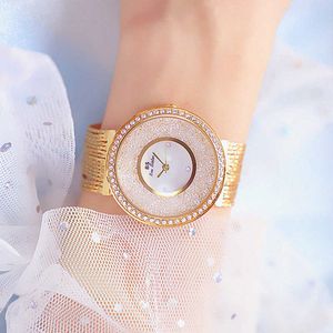 2022 BS Luxury Brand Ultra Thin Quartz Diamond Elegant Women's Watch 2023 G230529