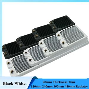 Cooling 20mm Thickness Ultra Thin Water Cooling Copper Radiator G1/4" PC Liquid Exchanger Heatsink Cooler For 120mm Fan CPU/GPU Cooling