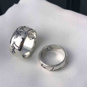 anello della collana del braccialetto dei gioielli del progettista / anello della coppia delle donne degli uomini dell'anello senza paura di amore della famiglia del modello a forma di cuore
