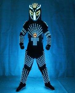 LED sahne kıyafetleri aydınlık kostüm LED robot takım elbise Led Giyim Işık Takım Kostüm Dans Performansı Giyim 8359791