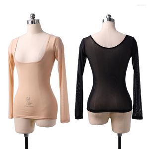 Stage Wear Long Sleeve Design Tops Female Ballet Dance Dress For Women Latin Ballroom Dancing Cloth NY65 BQ002