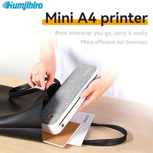 Printers Mini A4 Printer Peripage A40 Inkless Thermal Paper Wireless Bluetooth Phone Photo Printer Document Moving Office Tools