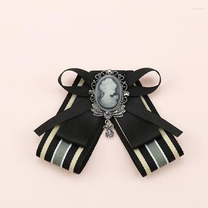 Bow Ties Korean Tie Bowknot Ribbon Brooch Pin Beauty Head Necktie Shirt Collar Pins And Brooches For Women Jewelry Accessories