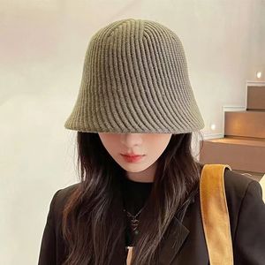 Wide Brim Hats Bucket Hats European and American women's temperament knitted warm casual fisherman hat 3345 230529