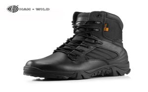 Mężczyźni wojskowe buty taktyczne zimowe czarne czarne specjalne siły pustynne kostki buty botki bezpieczeństwa buty robocze armii buty 2110237208782