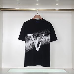 Frankrike senaste vår sommaren paris gradient bokstäver tee t shirt mode hoodies män kvinnor casual bomull t-shirts ss