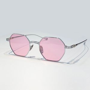 Óculos geométricos rosa prateado, óculos de sol, mulheres de verão, óculos de sol da moda sunnies gafas de sol Sonnenbrille Shades UV400 Eyewear com caixa