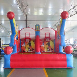 4x3m 13.2x10ft PVC inflatable basketball hoop carnival game/Inflatable Basketball Double Shot out for playground game with blower free ship-1