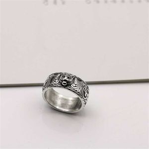 designer jewelry bracelet necklace ring craft fine relief three-dimensional head dominee couple ring