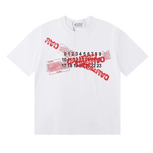 Margiela t camisa masculina de verão designer de manga curta bordado camiseta respirável camisas masculinas femininas