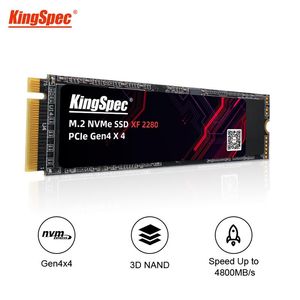 Sürücüler Kingspec SSD M.2 NVME 256G 512GB 1TB 2TB 4TB M2 2280 PCIE 4.0 SD NMVE Gen4 Sabit Disk Sürücüsü Dizüstü bilgisayar için dahili sürücüler