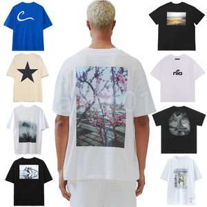 Летняя мужская дизайнерская футболка ESS Модные бренды Женские свободные футболки Роскошные пары Street Hip Hop Футболка с коротким рукавом Размер S-XL