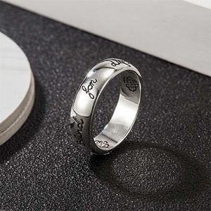 Designer smycken armband halsband ring sterling kärlek orädd blomma fågel tung industri ins avancerad lätt smal ring