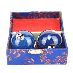 Fitness Balls 2pcs Çin Sağlığı Yin Yang Kas Eğitimi Haddeleme Baoding Ball Parmak Egzersiz Stres Rölyef Hentbol Rahatlama Terapisi El 230530