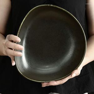 Пластины нерегулярные западные суп -тарелки глубокие творческие керамические фрукты северно -персонализированные обеденные посуду Домохозяйство