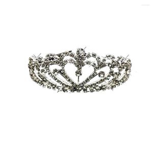 CLIPS Hair Princess Crystal Crown Rhinestone Kids Girls Flow Prom Wedding Party PAREANT PARA TIARLA SHOW JOENS DE BANDE