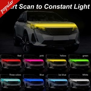 New LED Daytime Running Light Scan Starting to Constant Car Hood Decorative Light DRL Auto Engine Hood Guide Decorative Ambient Lamp