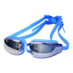 Goggles Yetişkinler Yüzme Goggs Myopia Reçete Yüzme Gözleri Optik Anti Sis Yüzme Gözlük Profesyonel Su Geçirmez Gözlükler AA230530