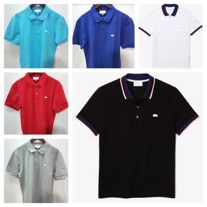 Herr Polo T-shirts Herr Polo Homme Sommarskjorta Broderi T-shirts High Street Trend Skjortor Topp Tee S-2XL