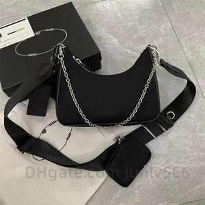 Luxuriöse Designer-Hobo-Handtaschen, Damen-Umhängetaschen aus Nylon-Leder, 3 Bilder, Cross-Body-Achseltasche, Geldbörsen, Herren-Reisetaschen, Unterarmtasche, modische Clutch-Taschen, Geldbörse