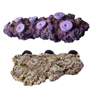 Peças Vastocean Aquarium Magnetic Coral Frag Rock Rack Holder Turtle Pier Fish Tank Lanscaping Stone