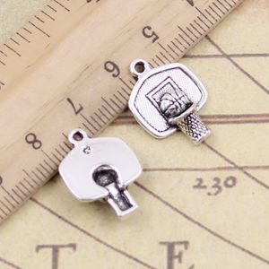 20 Stück Charms Basketballkorb 20x15mm Tibetsilber Farbe Anhänger Antikschmuck Herstellung DIY Handarbeit Handwerk