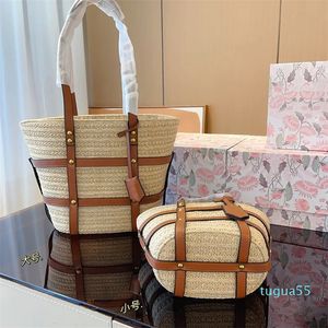 Дизайнерская сумка для покупок соломенные сумки для женщин летние пляжные сумки плетения сумочки с большими возможностями плеч