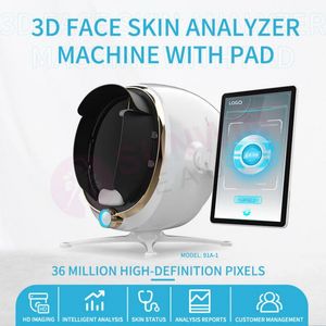 3D Magic Mirror Cilt Analiz Cihazı Yüz Kapsamı Analiz Makinesi Yüz Tanı Sistemi AI yüz tanıma teknolojisi Profesyonel test raporu ile 2800w HD piksel